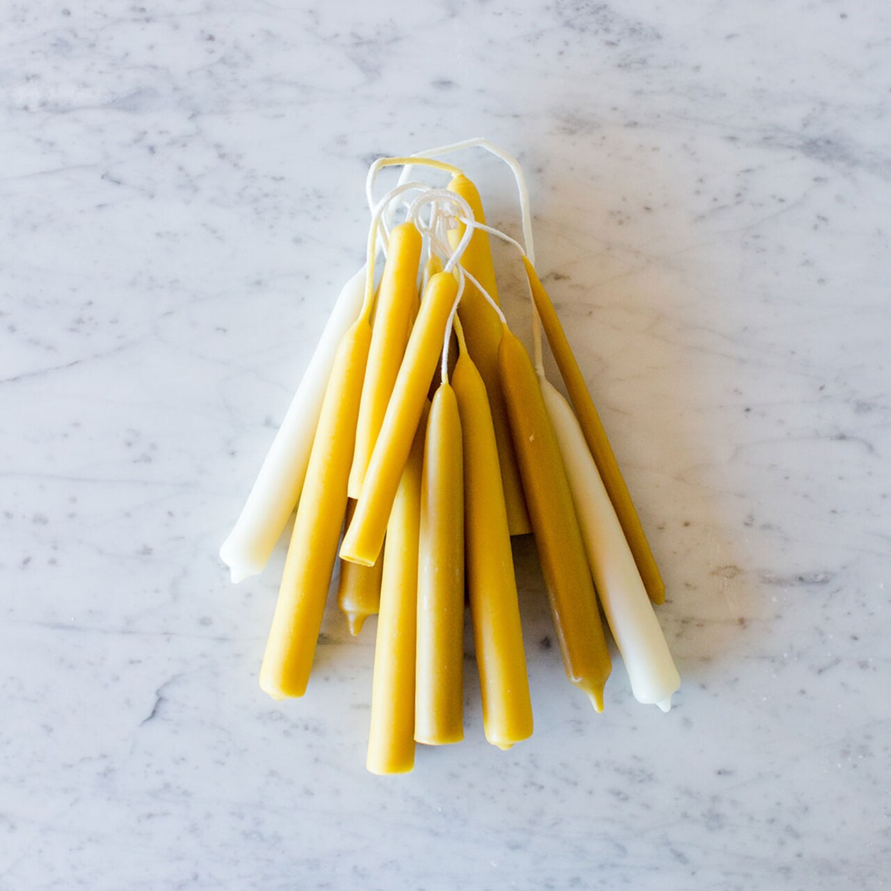 Hand-Dipped Beeswax Taper Candles - Premium Online